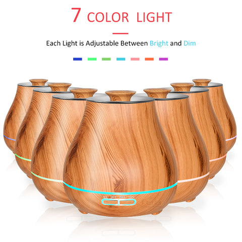 400ml Essential Oil Wooden Diffuser